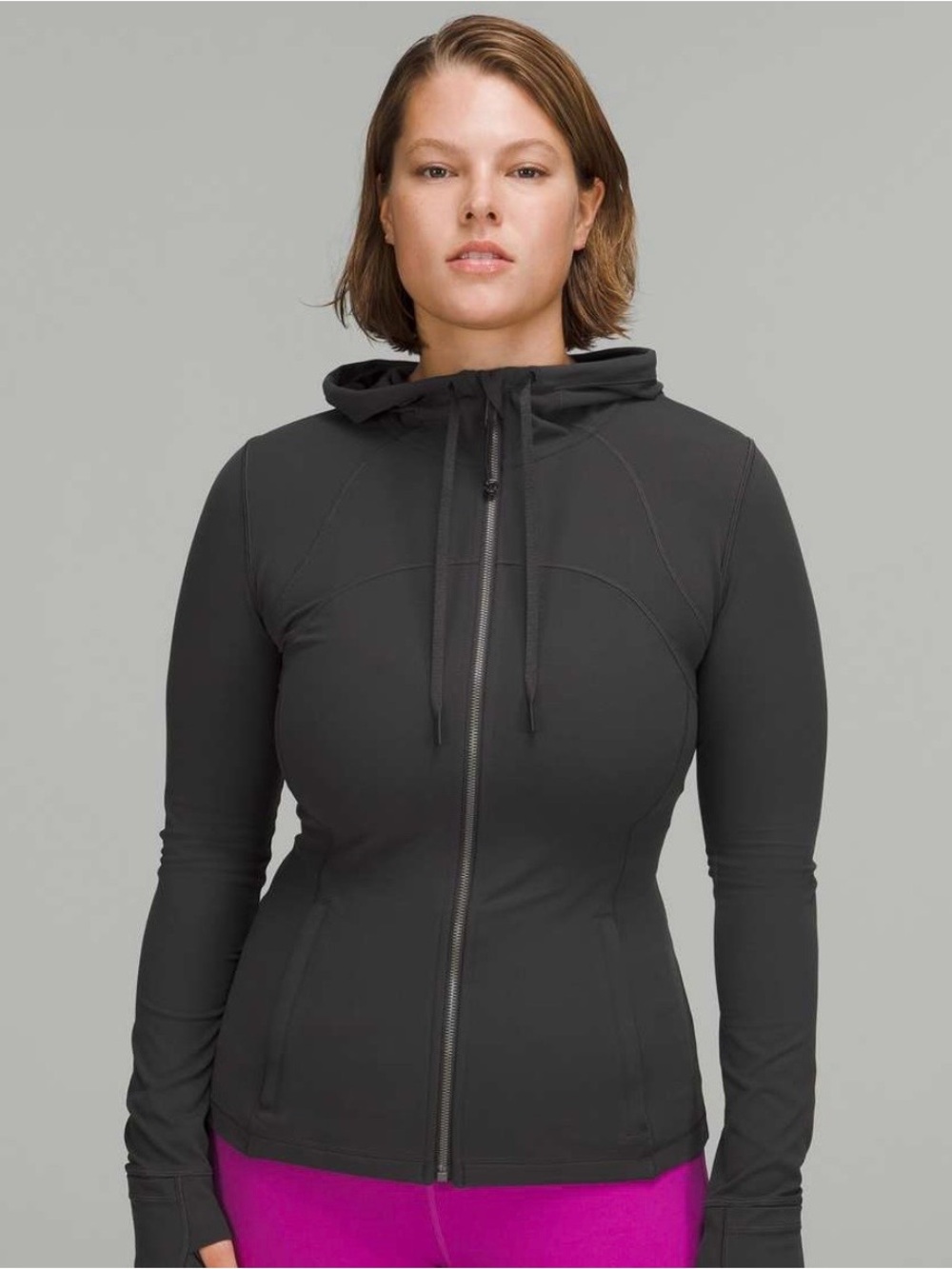 lululemon athletica Define Gray Hooded Zip Jacket